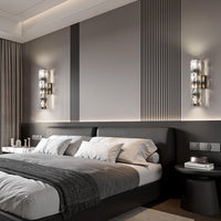 Elegant Polygonal Crystal Wall Light