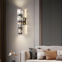 Elegant Polygonal Crystal Wall Light