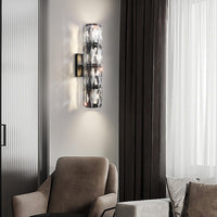 Elegant Polygonal Crystal Wall Light