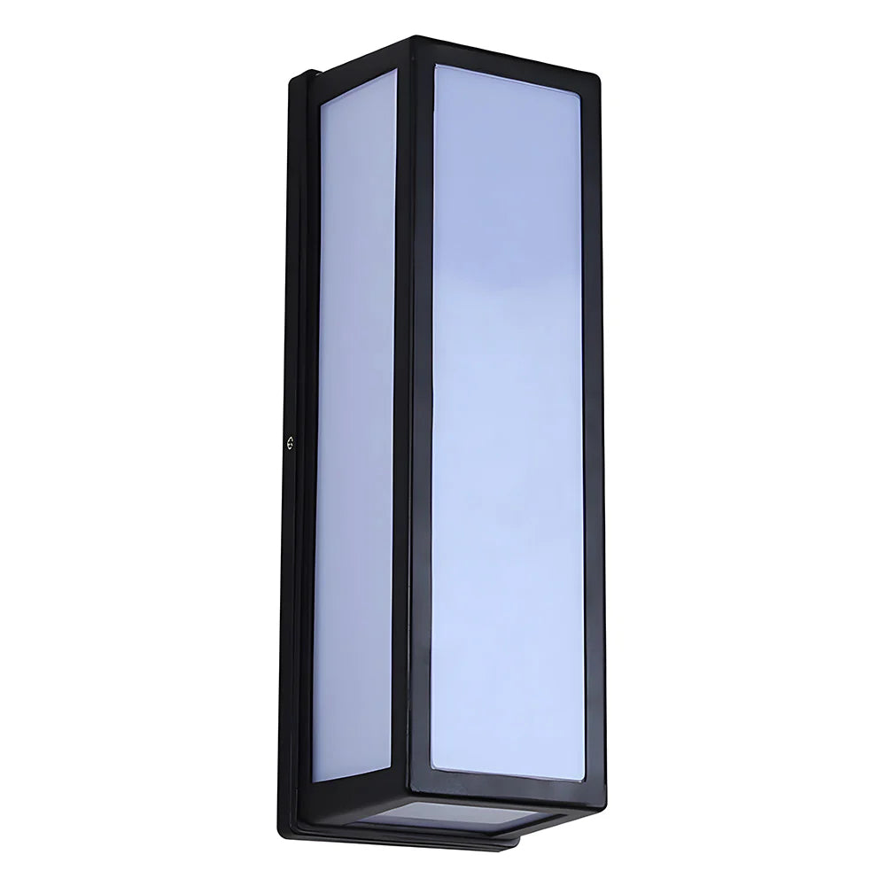 Lampada da parete per esterni a LED impermeabile moderna con hardware nero