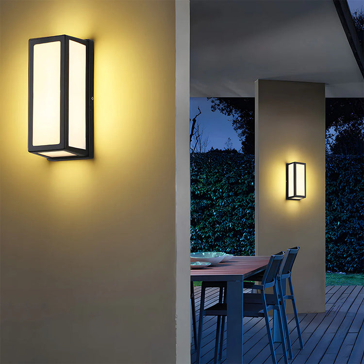 Modern Black Hardware Waterproof LED Outdoor Wall Light