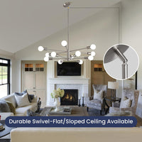 Stylish Chic Glowing Globe Chandelier