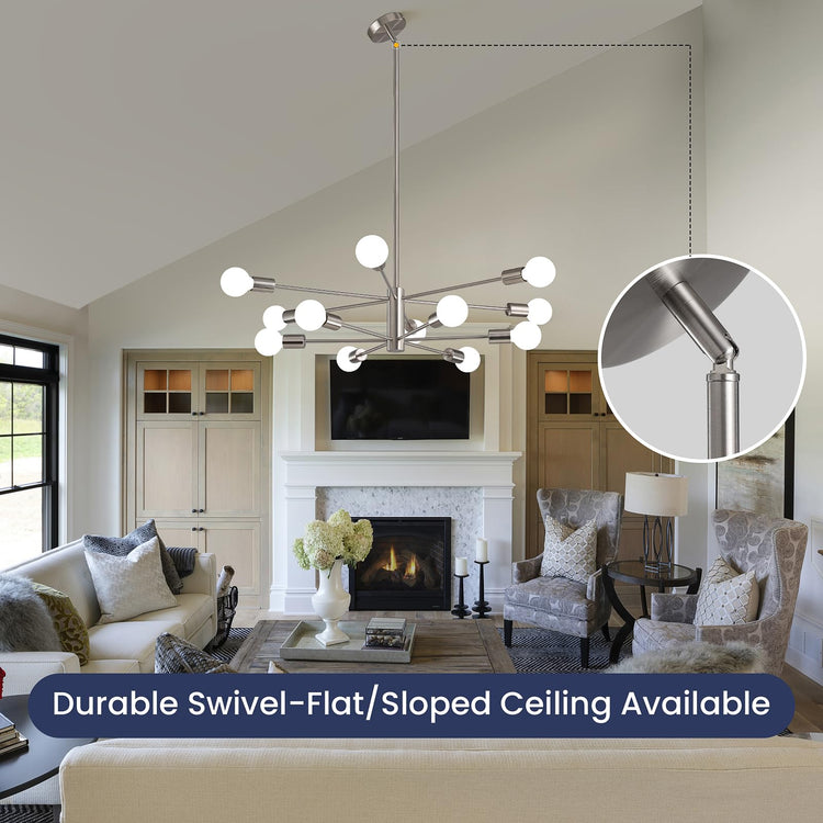 Stylish Chic Glowing Globe Chandelier