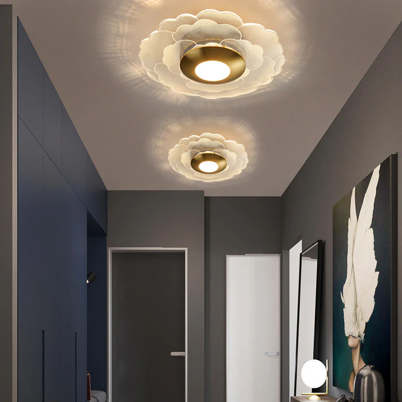 Glarefusion moderne geometrisk kornloftslampe