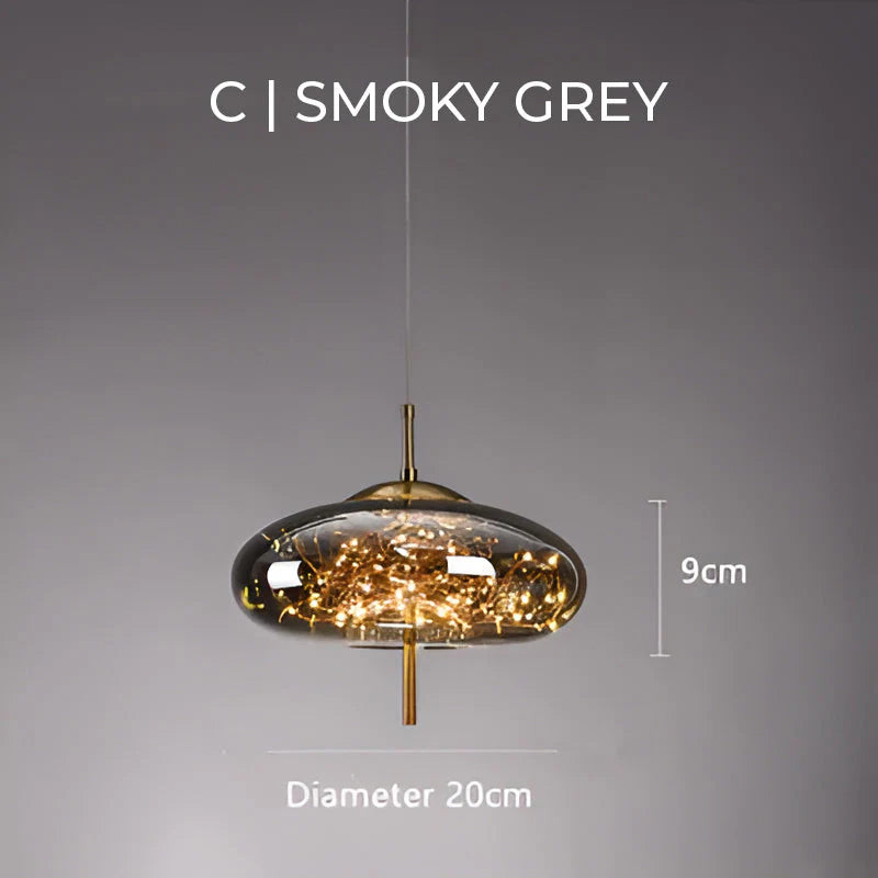 Moderne udsøgt glas pendel