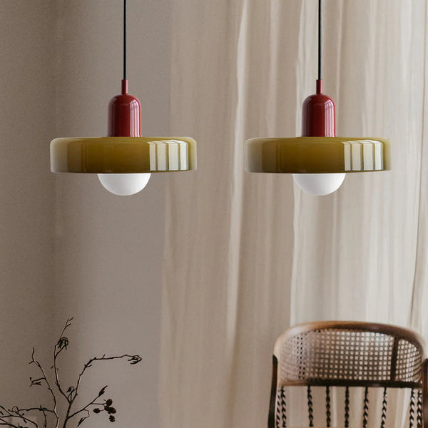 Glarefusion Modern Bauhaus Glass LED Pendant Light