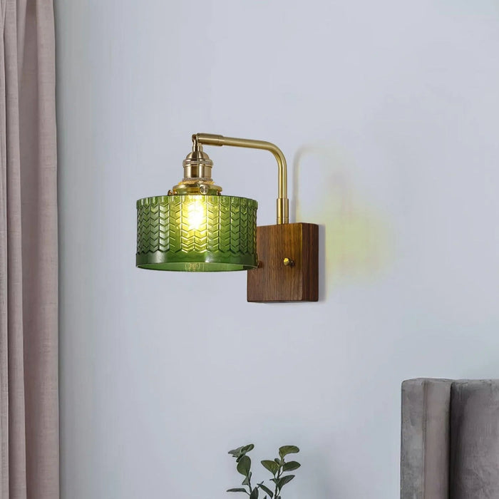 Radiant Woodland Elegance Wall Light