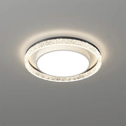 Plafoniera moderna a LED rotonda nera
