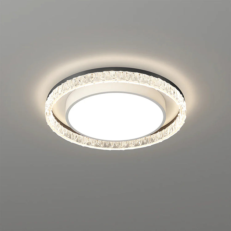 Contemporary Black Round LED Ceiling Light