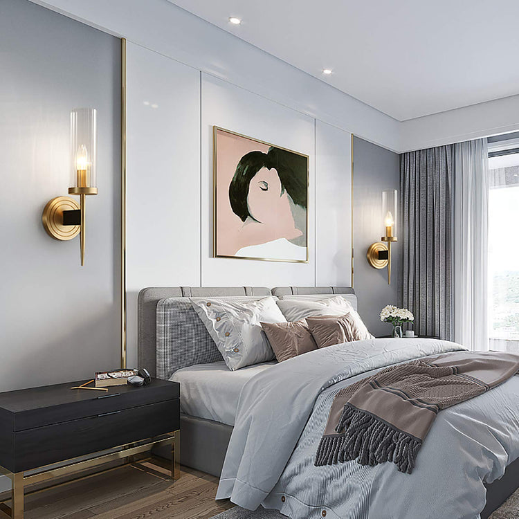 Modern Elegance Cylinder Glass Wall Light