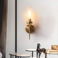 Modern Elegance Cylinder Glass Wall Light