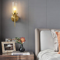 Modern Elegance Cylinder Glass Wall Light