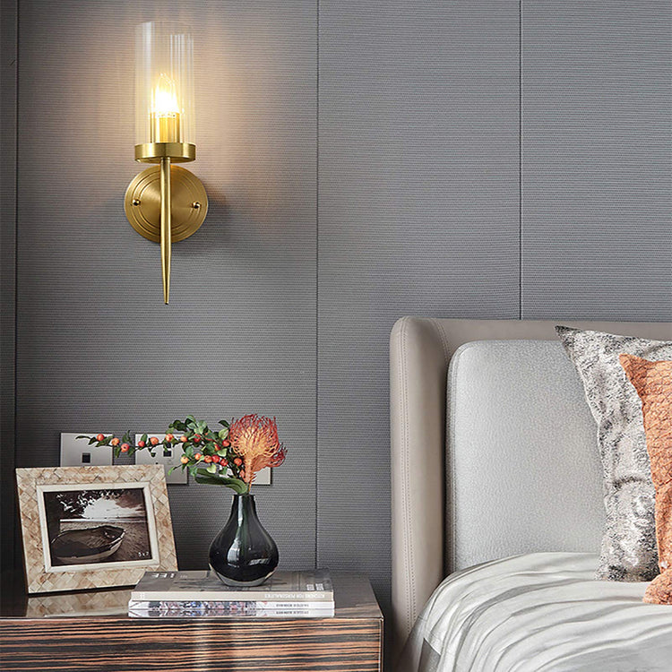 Modern Elegance Cylinder Glass Wall Light