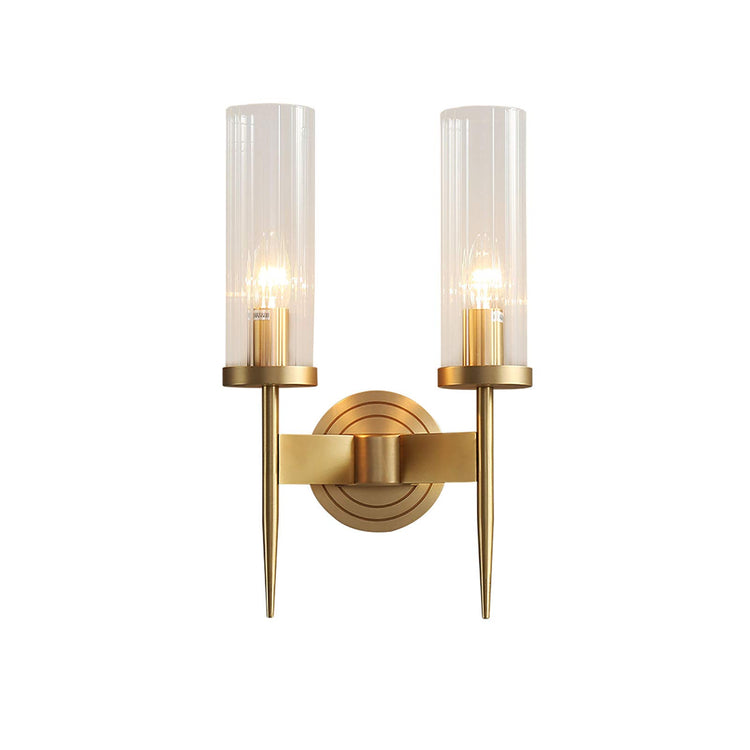 Modern Elegance Cylinder Glass Wall Light