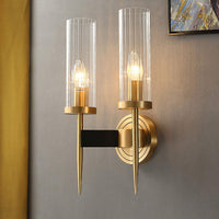 Modern Elegance Cylinder Glass Wall Light