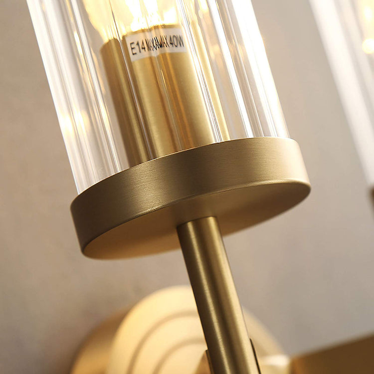 Modern Elegance Cylinder Glass Wall Light