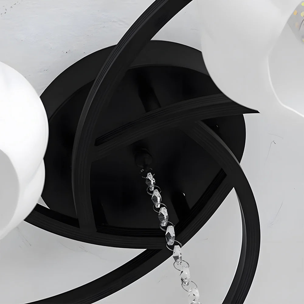 Contemporary Globe Glass Ceiling Light