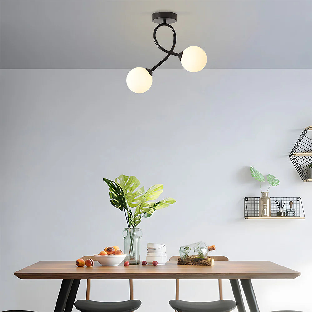 Plafoniera in vetro creativo moderno nordico