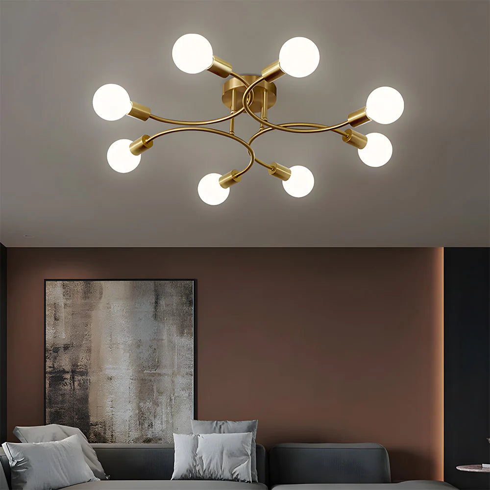 Plafoniera moderna e creativa a più lampadine
