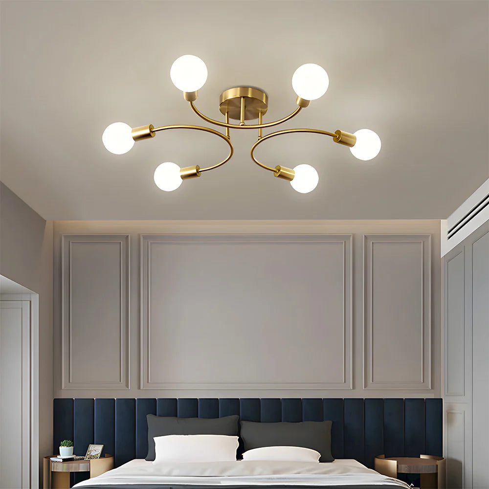 Plafoniera moderna e creativa a più lampadine