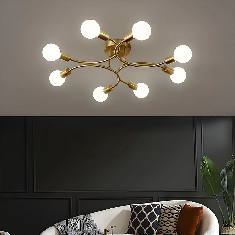 Plafoniera moderna e creativa a più lampadine
