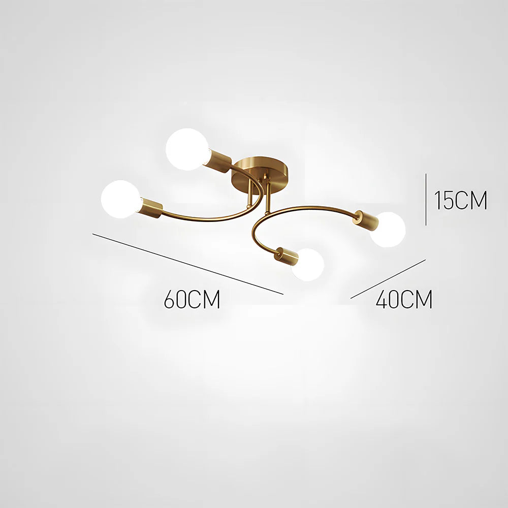 Plafoniera moderna e creativa a più lampadine