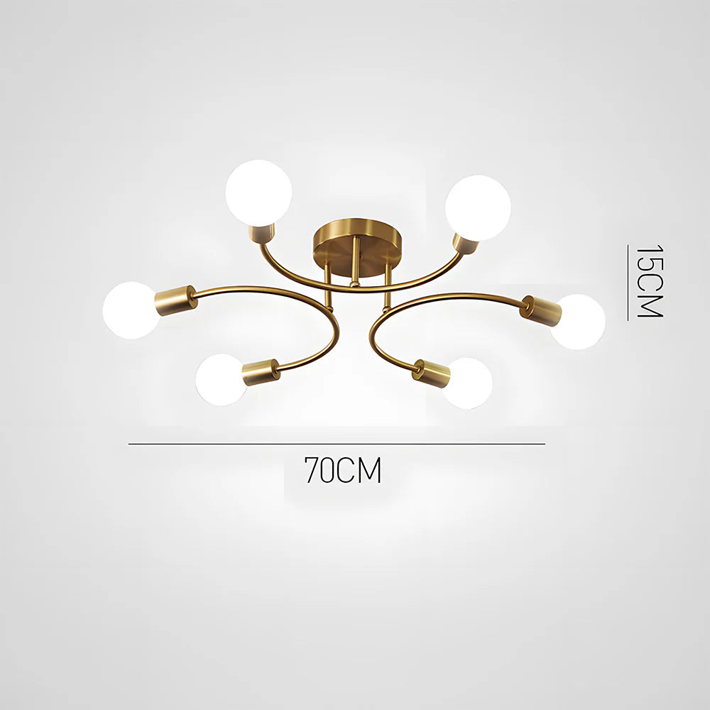 Luce moderna del soffitto multi-bulba creativa