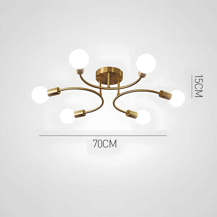 Moderne kreativt multi-pære loftslys