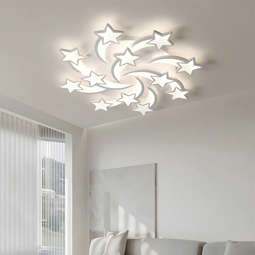 Modern Creative Stars Design Affermazione Luce