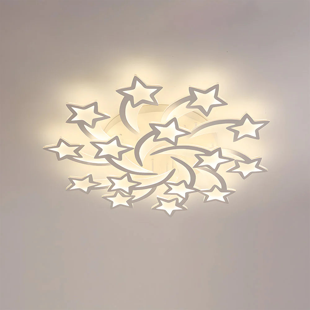 Modern Creative Stars Design Affermazione Luce