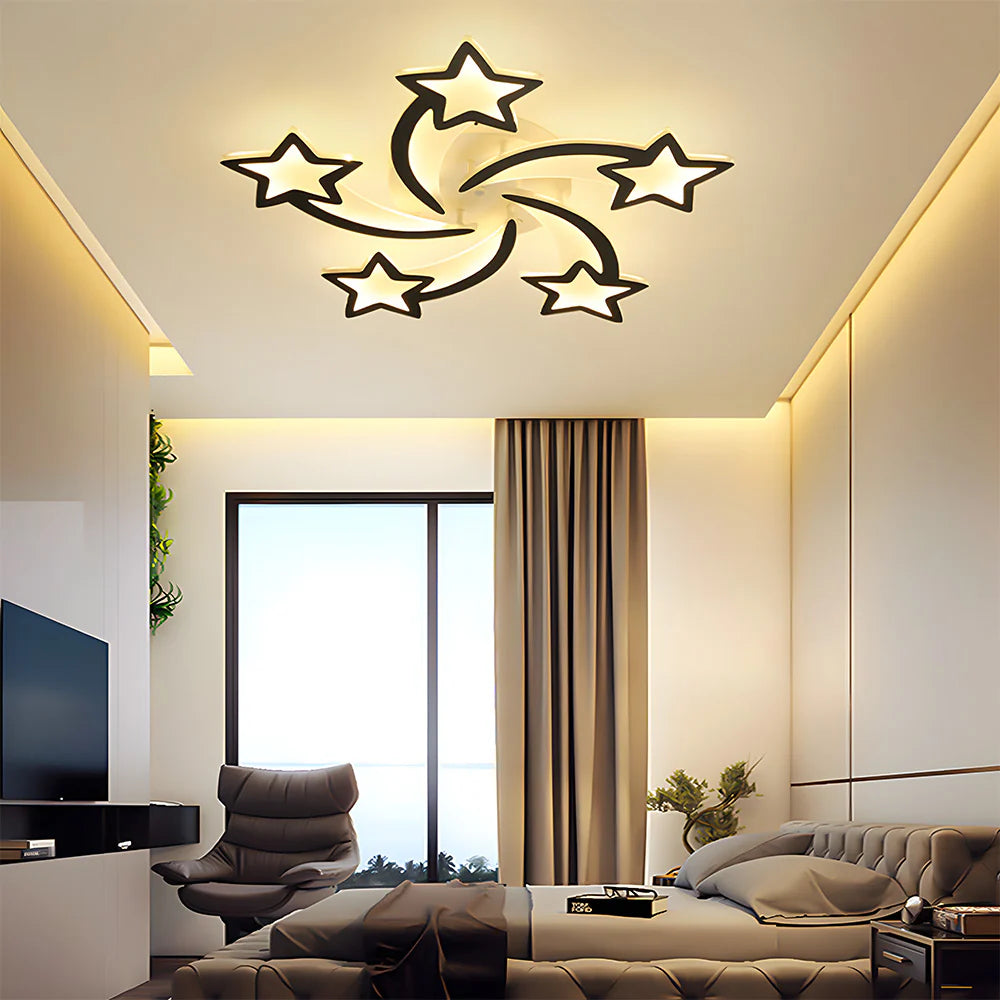 Modern Creative Stars Design Affermazione Luce