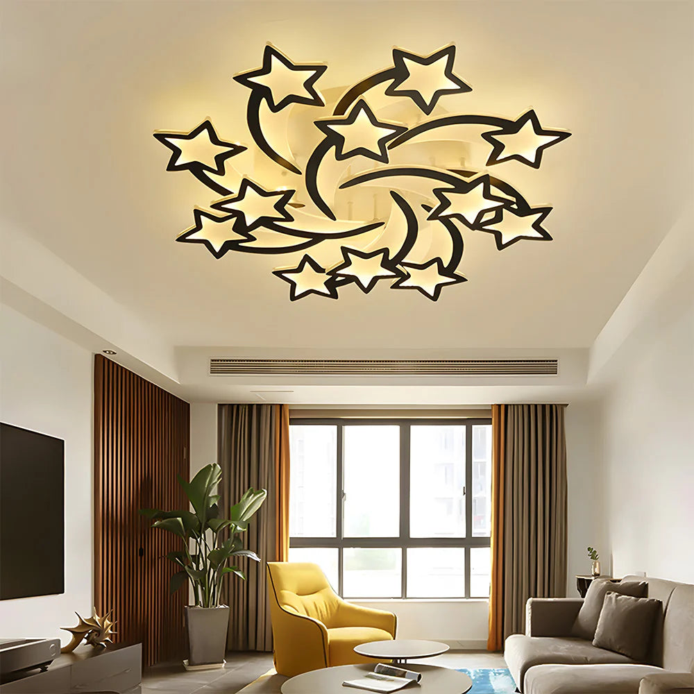 Modern Creative Stars Design Affermazione Luce
