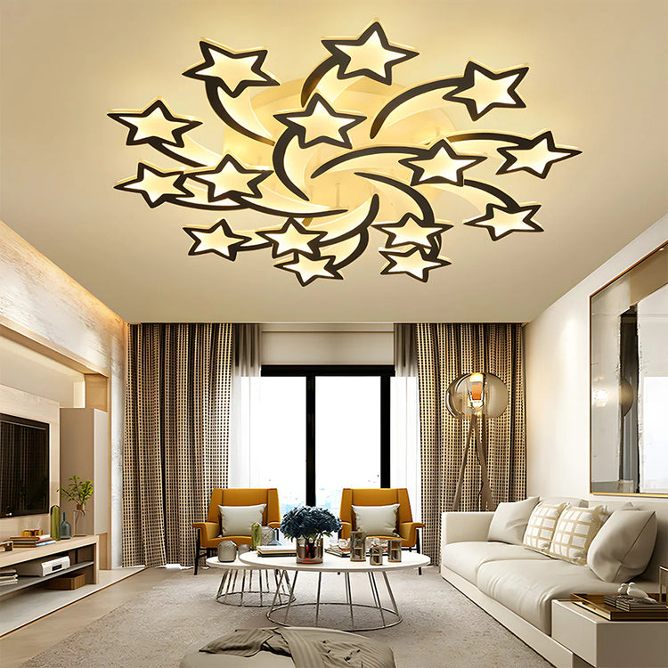 Moderne Creative Stars Design Loftslampe