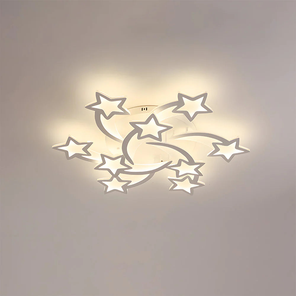 Modern Creative Stars Design Affermazione Luce