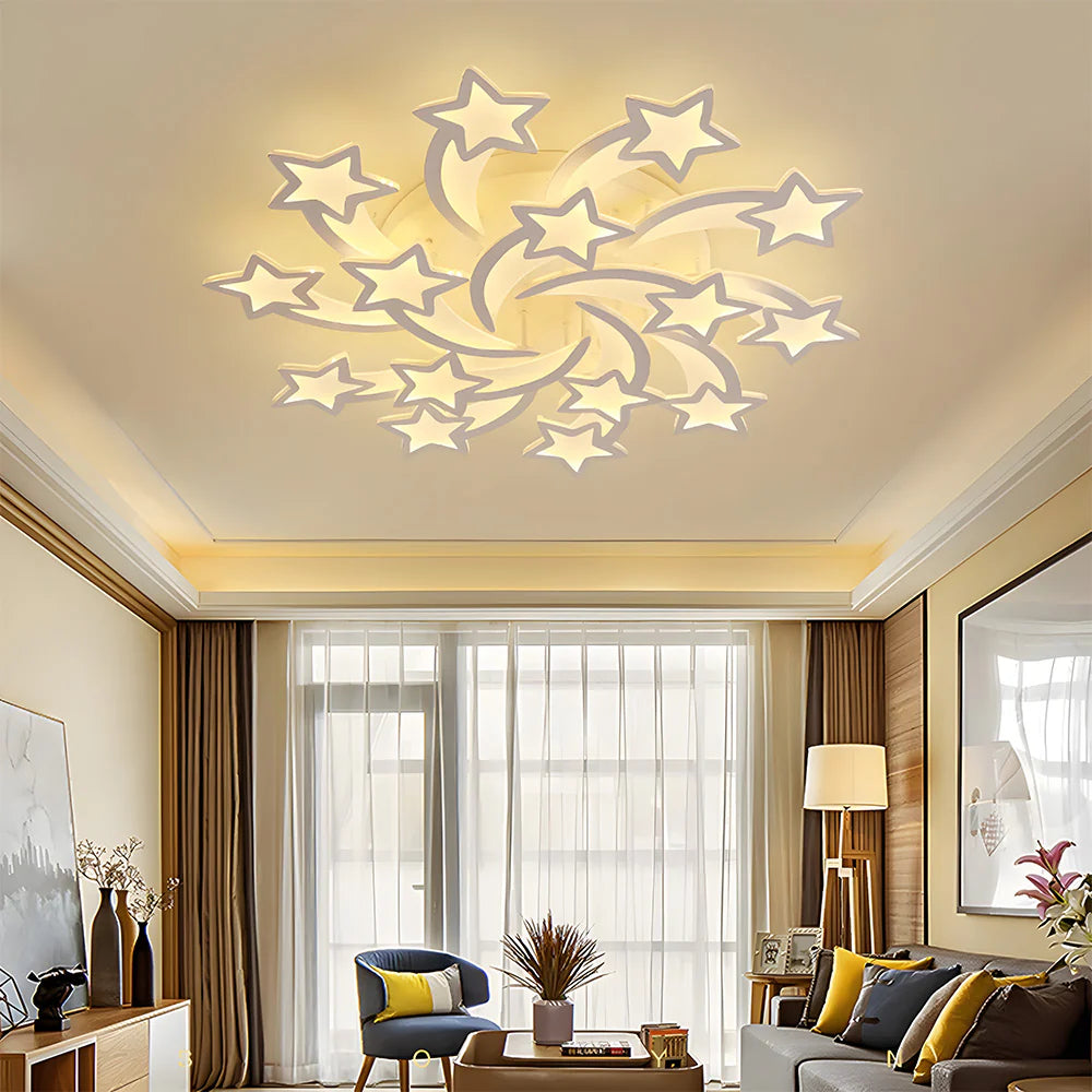 Modern Creative Stars Design Affermazione Luce