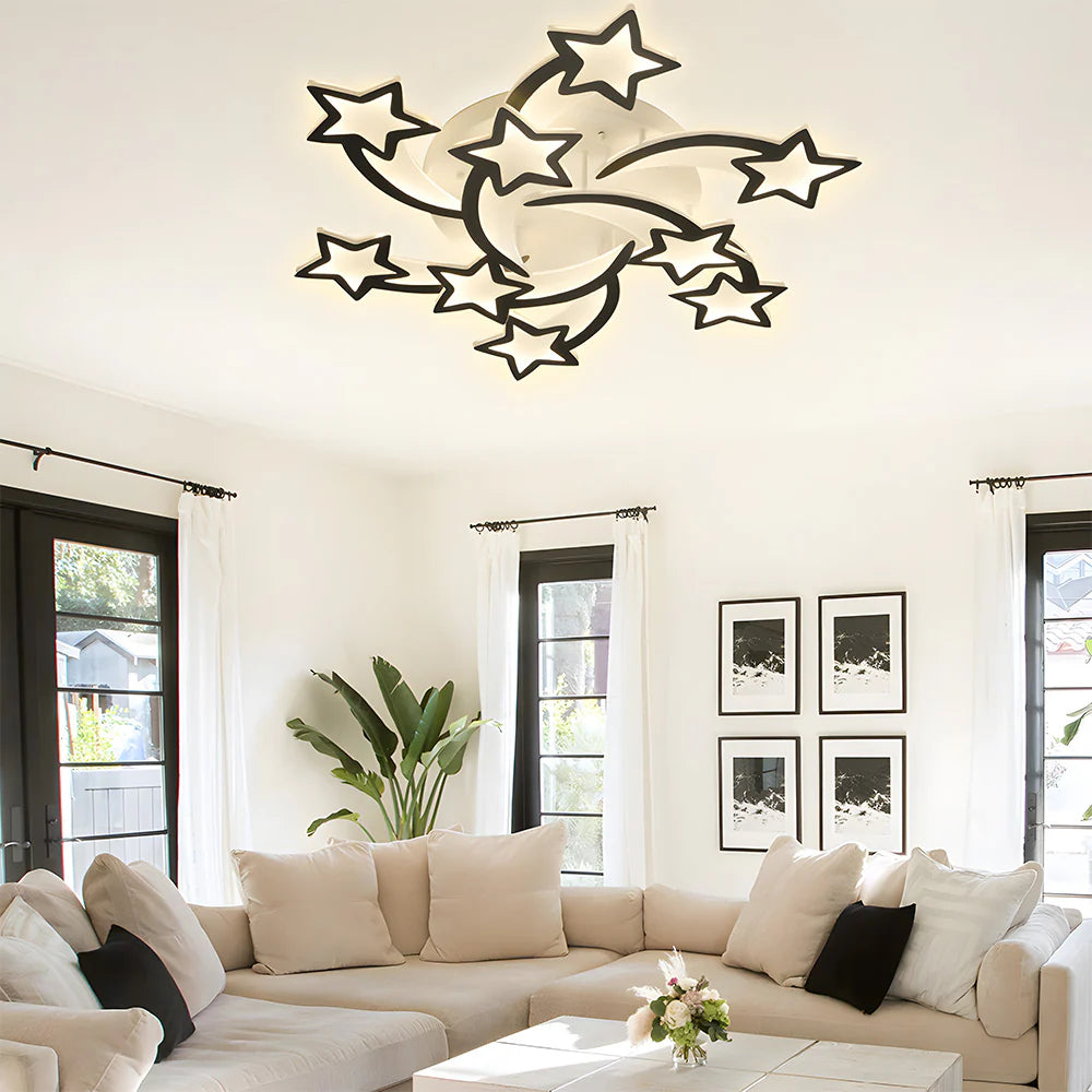 Modern Creative Stars Design Affermazione Luce
