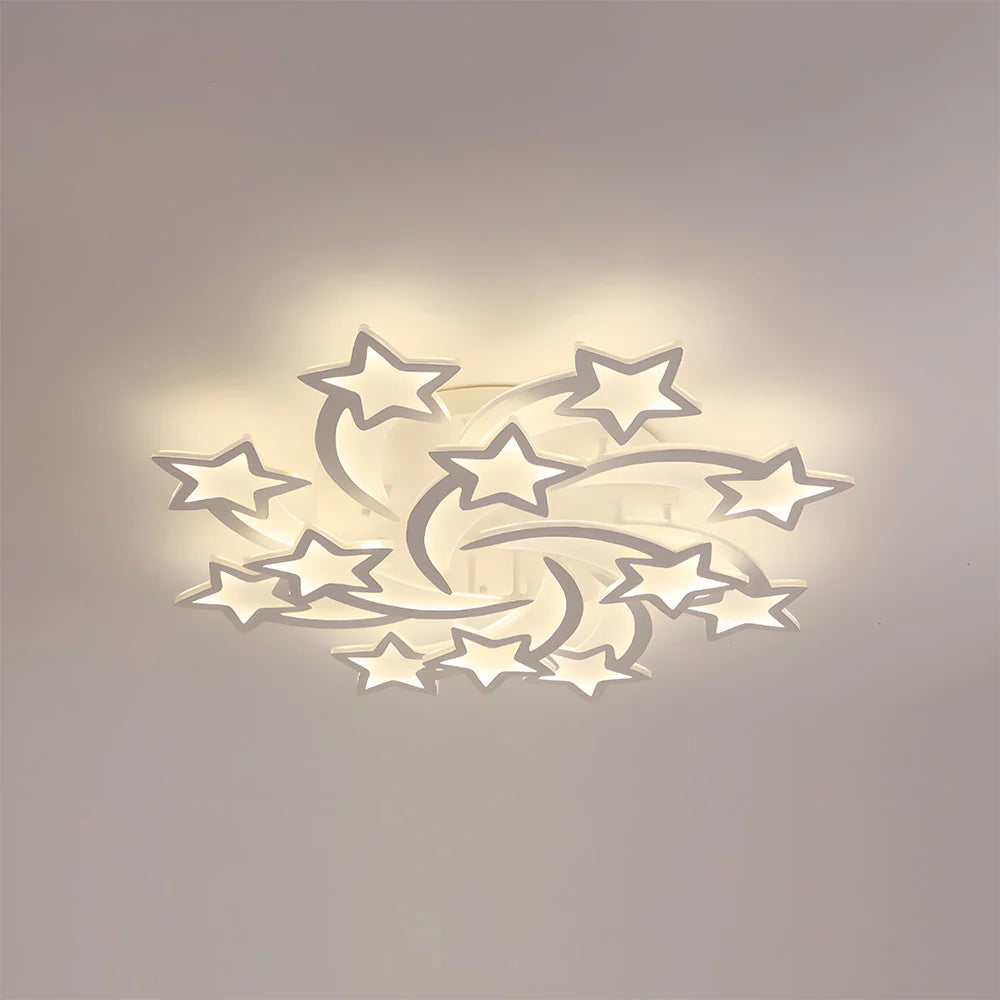 Modern Creative Stars Design Affermazione Luce