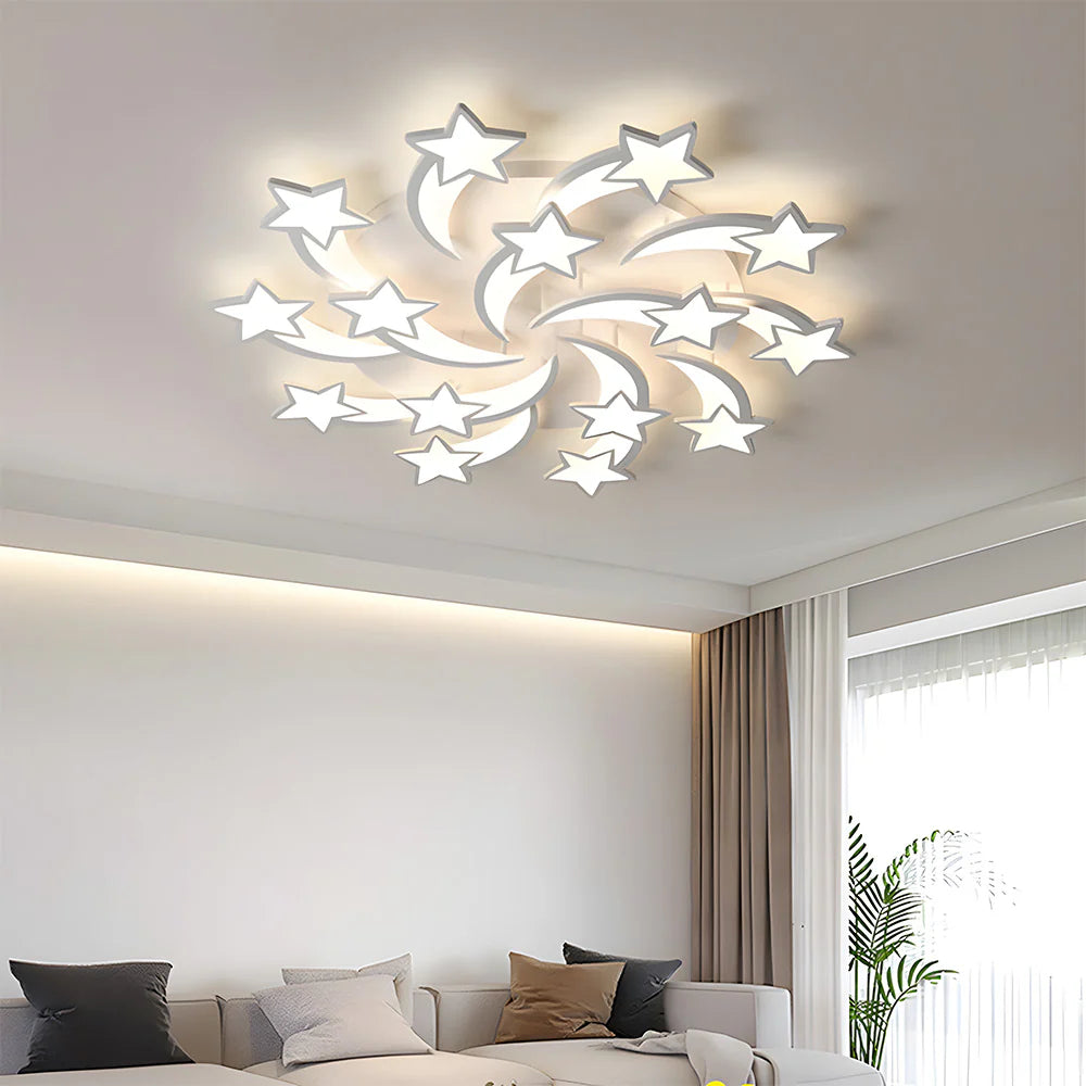Modern Creative Stars Design Affermazione Luce