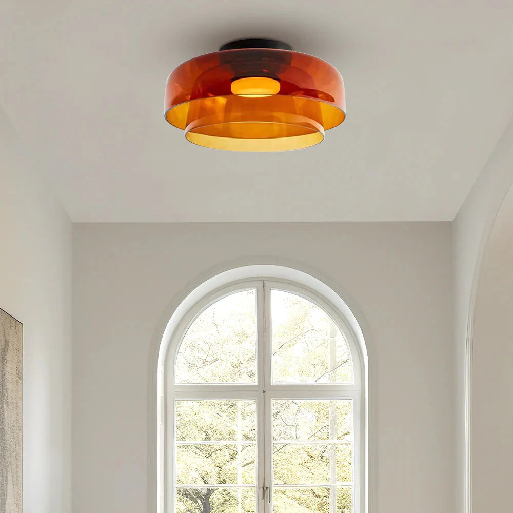 Glarefusion Creative Multi-couches Tloory vitrail plafond de plafond