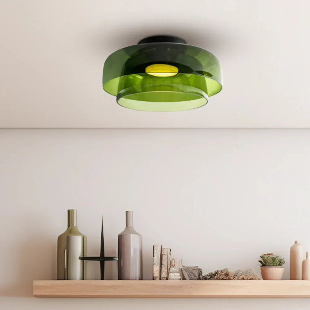 Glarefusion Creative Multi-couches Tloory vitrail plafond de plafond