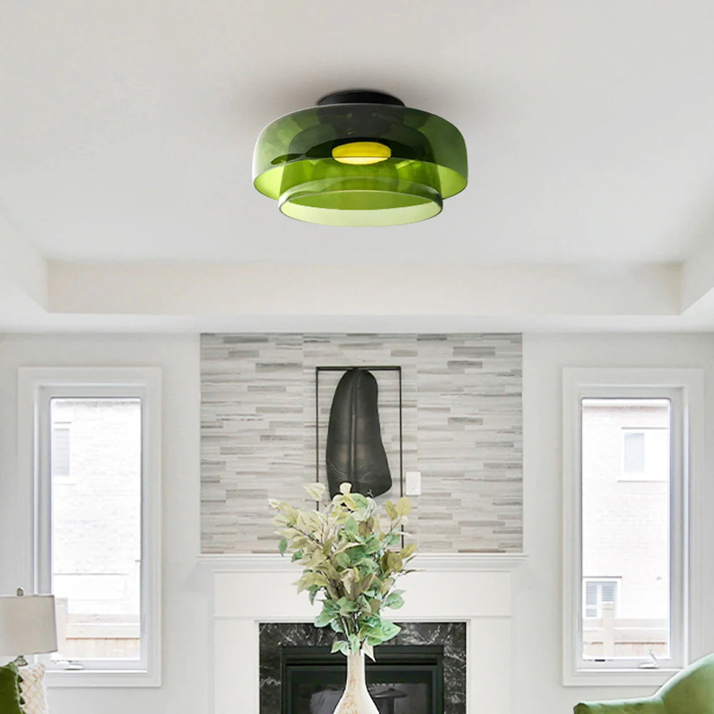 Glarefusion Creative Multi-couches Tloory vitrail plafond de plafond