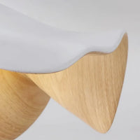 Valnødbladformet moderne minimalistisk soveværelsesloftslampe