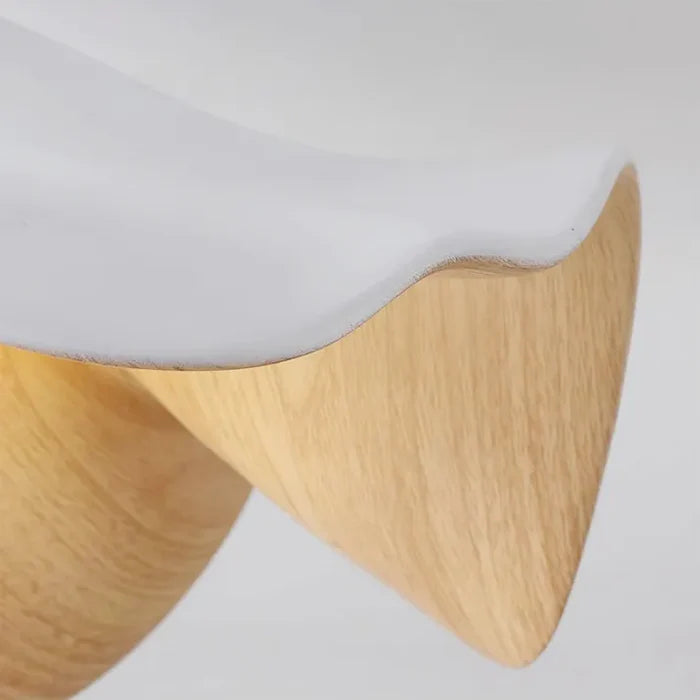 Plafonnier de chambre minimaliste moderne en forme de feuille de noyer