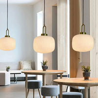 Glarefusion Modern Simple Clear Light Stripe LED Chandelier