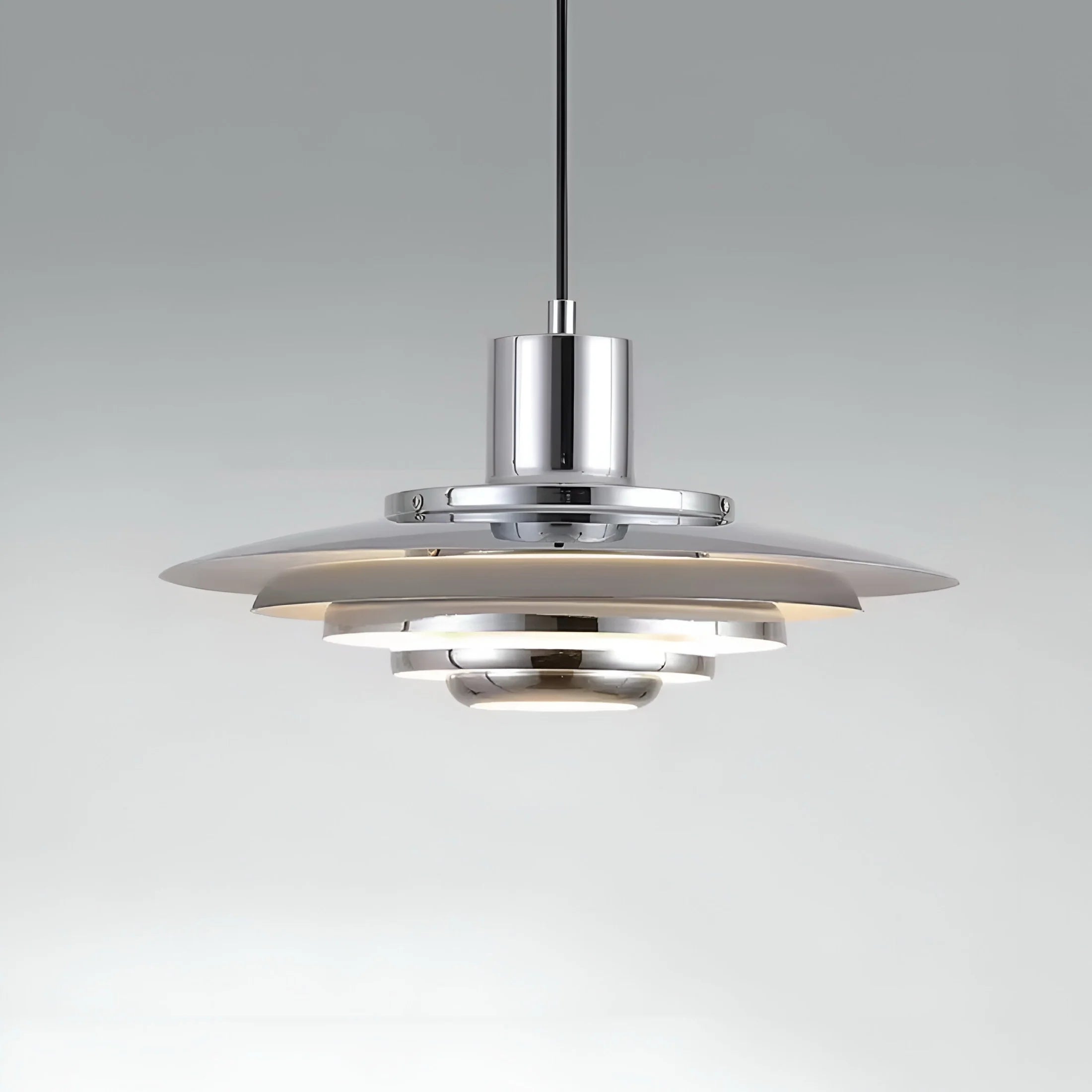 Lampada a Sospensione con Dischi Sovrapposti Eleganza Nordica
