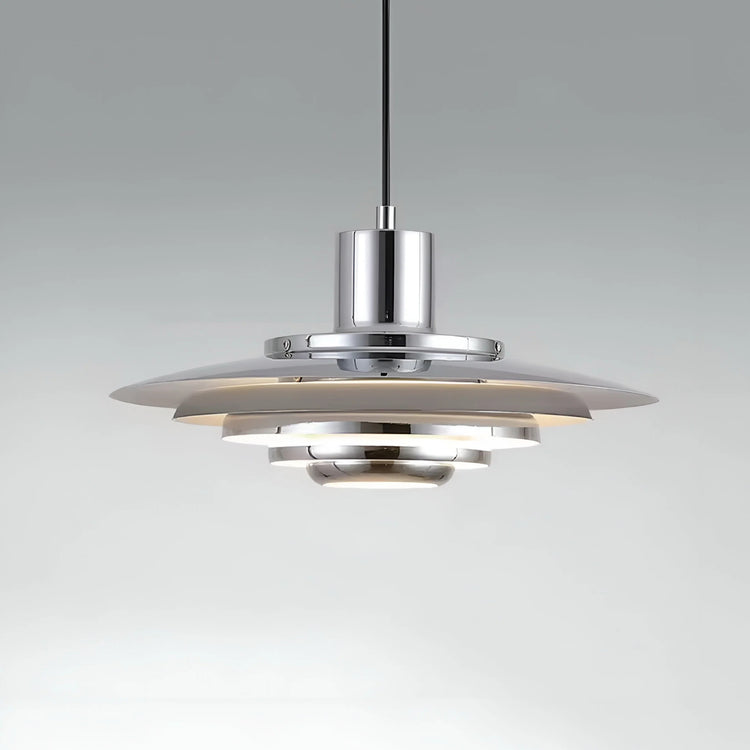 Nordic Elegance Layered Disc Pendant Light