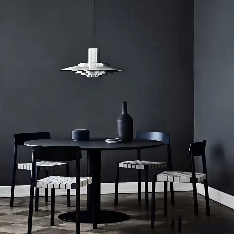 Nordic Elegance Layered Disc Pendant Light