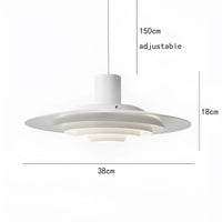 Nordic Elegance Layered Disc Pendant Light