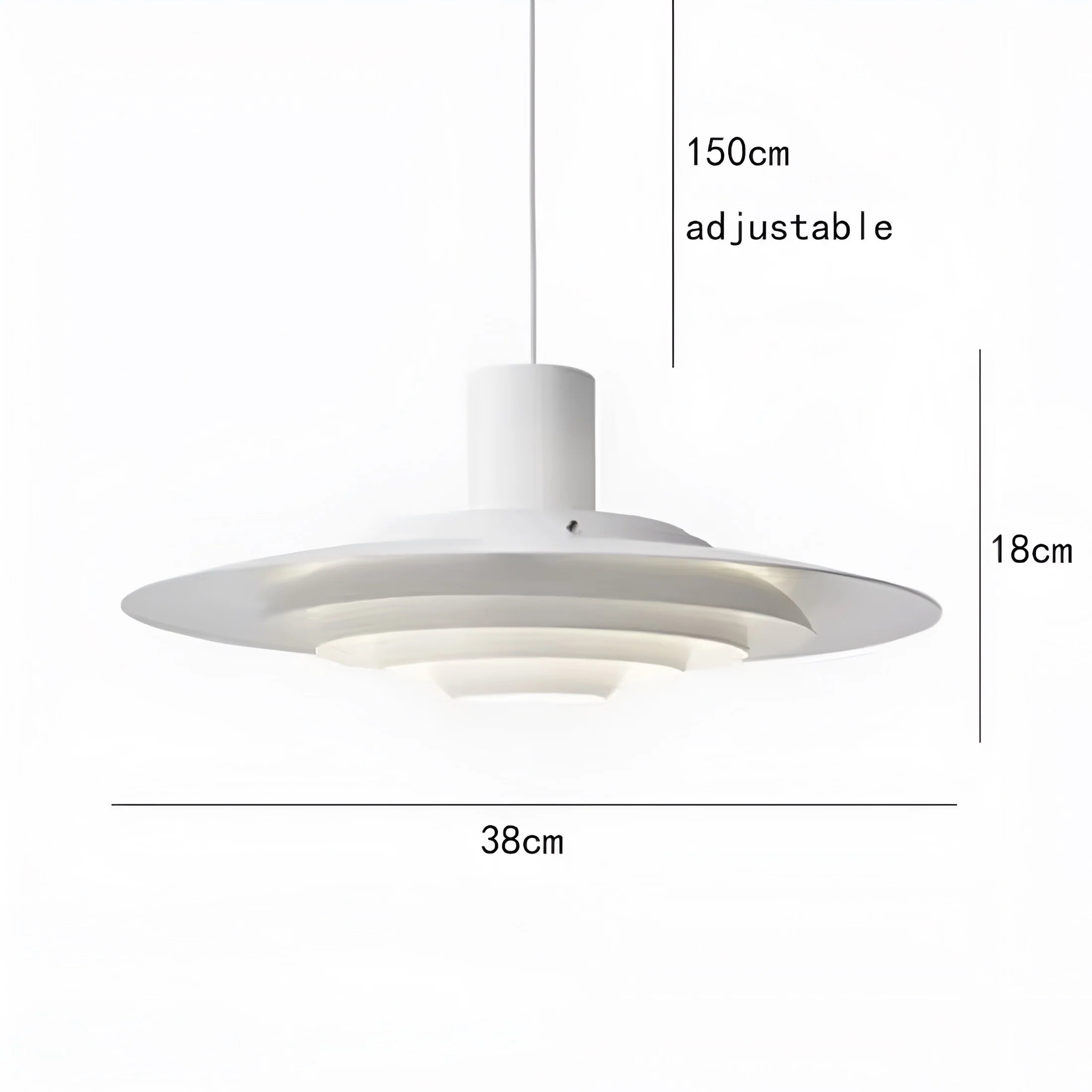 Lampada a Sospensione con Dischi Sovrapposti Eleganza Nordica