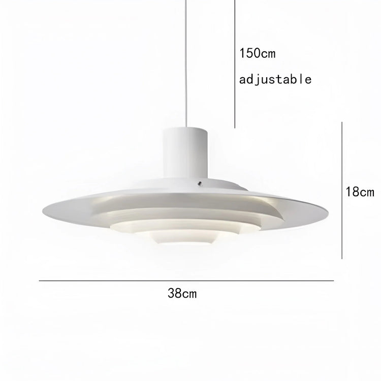 Nordic Elegance Layered Disc Pendant Light